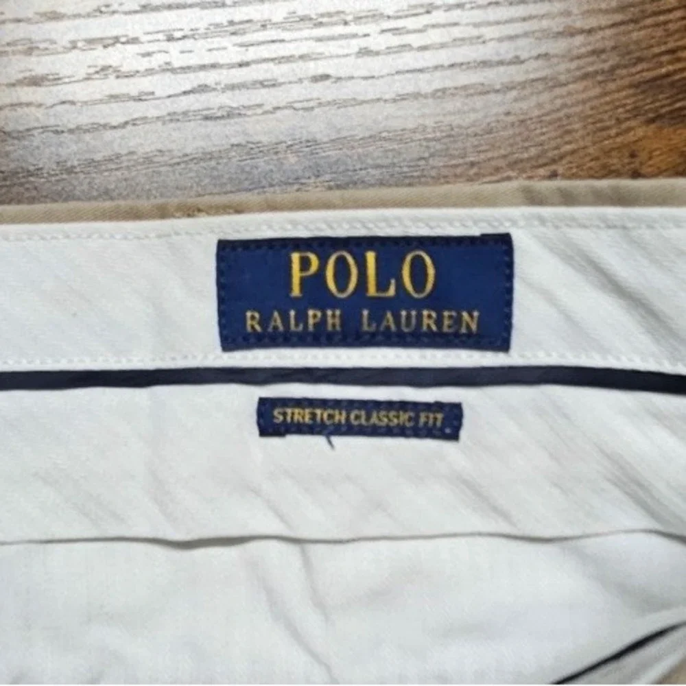 Polo Ralph Lauren Stretch Classic Fit Beige Chino Shorts Size 42x6
